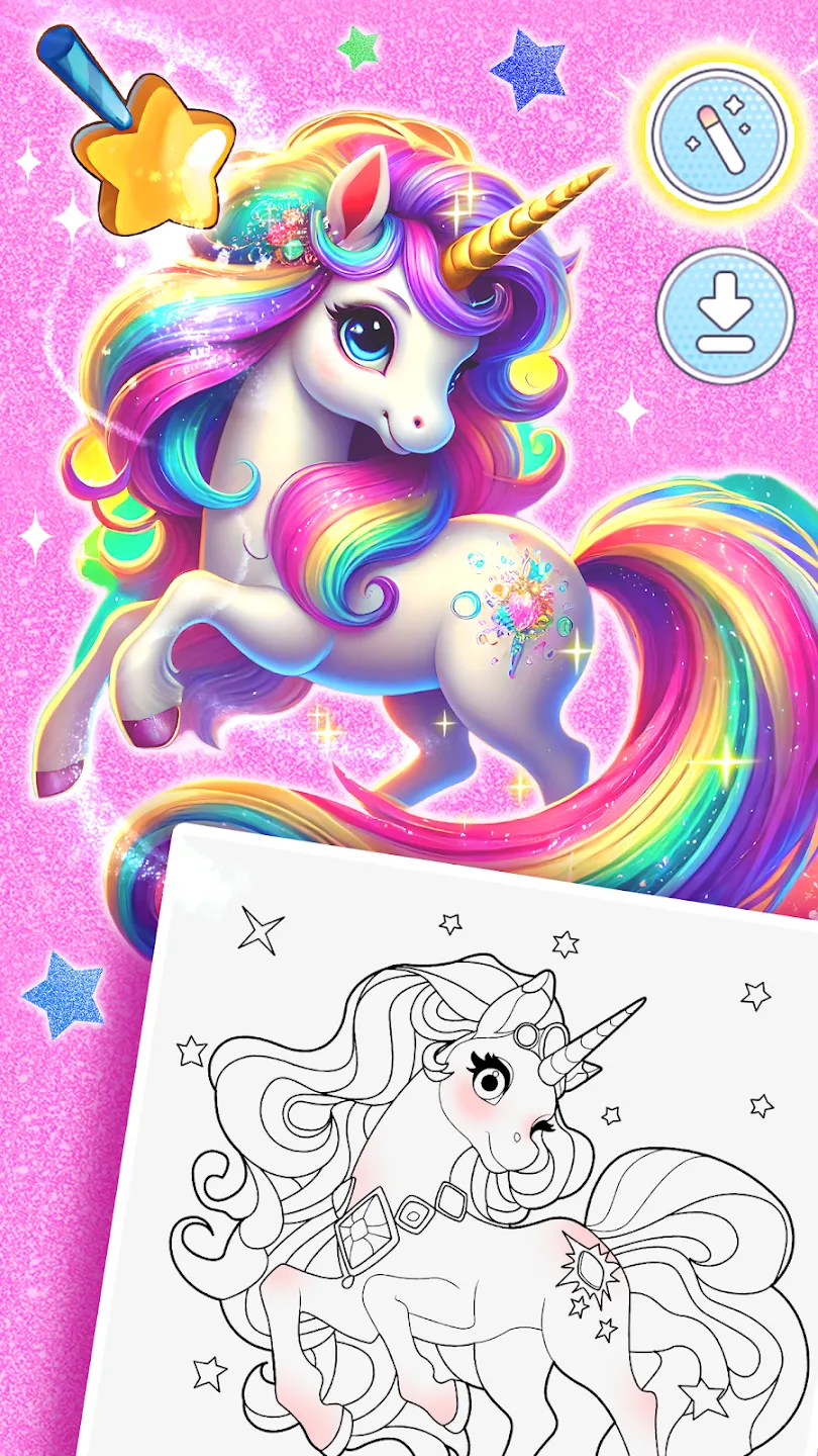 Princess Game Fantasy Coloring Game Download - ViaAPK