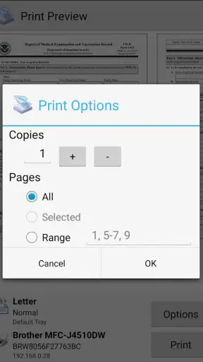 PrinterShare Mobile Print screenshot
