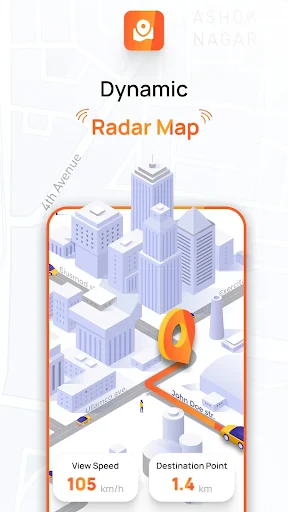 Radar, HUD, Map, Speed Camera screenshot
