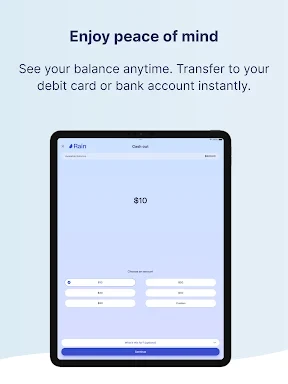 Rain Instant Pay screenshot