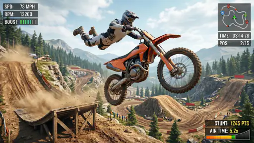 Real Extreme Bike Racing Game screenshot 3