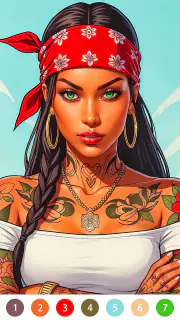 Rebel Gangster Coloring Pages screenshot 2