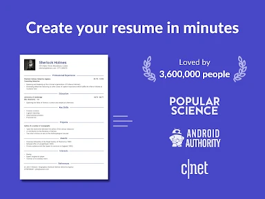 Resume Builder - CV Engineer screenshot