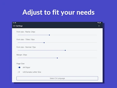 Resume Builder - CV Engineer screenshot