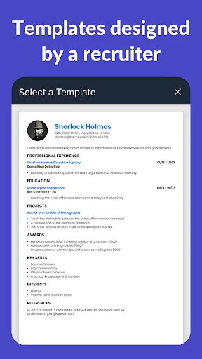 Resume Builder - CV Engineer screenshot
