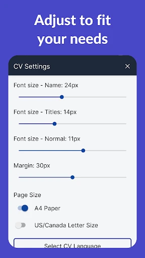 Resume Builder - CV Engineer screenshot
