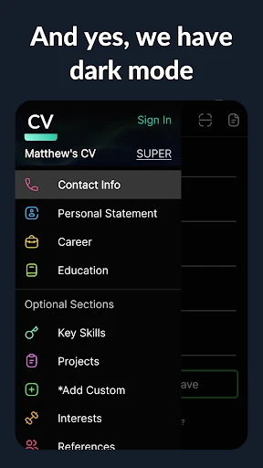 Resume Builder - CV Engineer screenshot