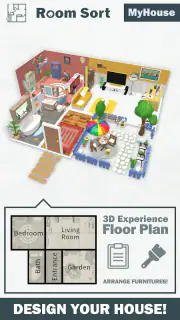 Room Sort - Floor Plan Game screenshot 1