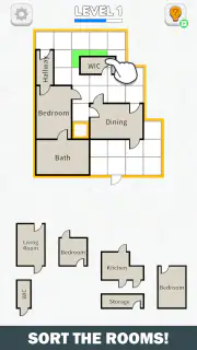 Room Sort - Floor Plan Game screenshot 2