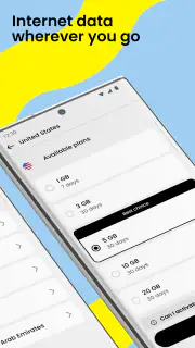 Saily: An eSIM travel app screenshot 2
