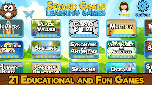 Second Grade Learning Games SE screenshot 1