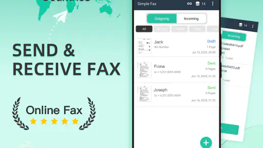 Simple Fax-Send Fax from Phone screenshot 1