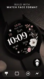 Simple Floral Watch Face screenshot 2