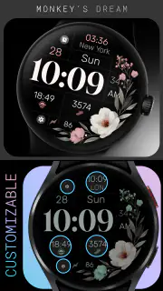 Simple Floral Watch Face screenshot 3
