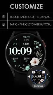 Simple Floral Watch Face screenshot 7