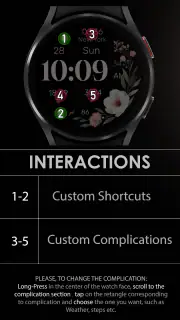 Simple Floral Watch Face screenshot 8