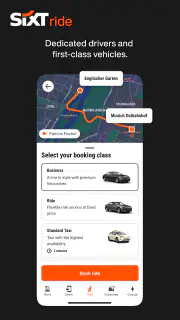 SIXT rent. share. ride. plus. screenshot 5