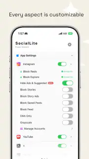Sociallite -Block Reels&Shorts screenshot 3