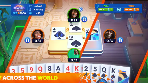 Spades Masters - Card Game screenshot 1