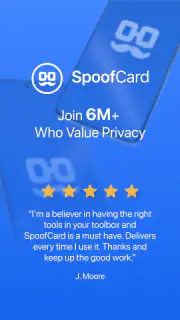 SpoofCard - Privacy Protection screenshot 1