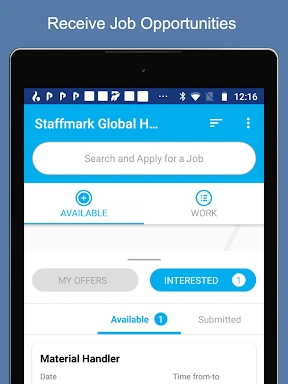 Staffmark WorkNOW screenshot
