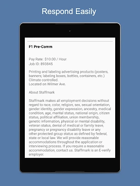 Staffmark WorkNOW screenshot
