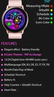 Sweet Hearts Watch Face screenshot 3