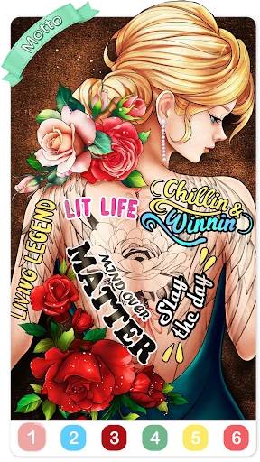 Tattoo Coloring games Game Download - ViaAPK