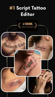 Tattoo Font Designer & Editor screenshot 2