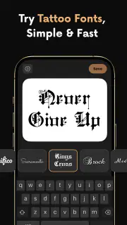 Tattoo Font Designer & Editor screenshot 3