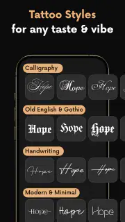 Tattoo Font Designer & Editor screenshot 5