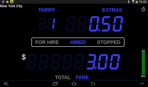 Taximeter screenshot