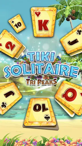 Tiki Solitaire TriPeaks screenshot