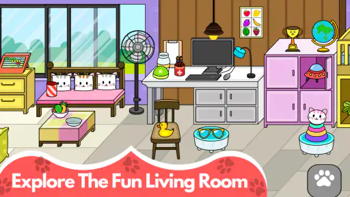 Tizi Cute Kitty: Pet Cat Games screenshot 2