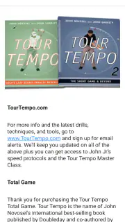 Tour Tempo Golf Total Game screenshot 5