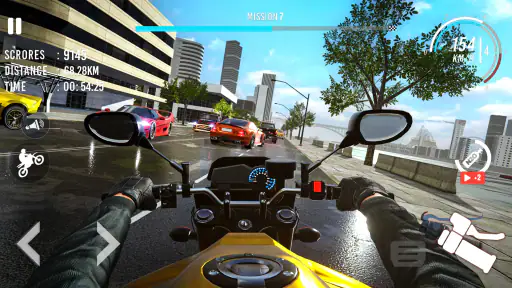 Traffic Bike Rider Rush screenshot 2