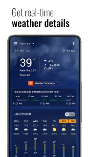 Transparent clock and weather screenshot 5