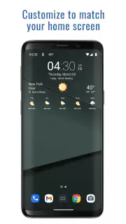 Transparent clock weather Pro screenshot 2