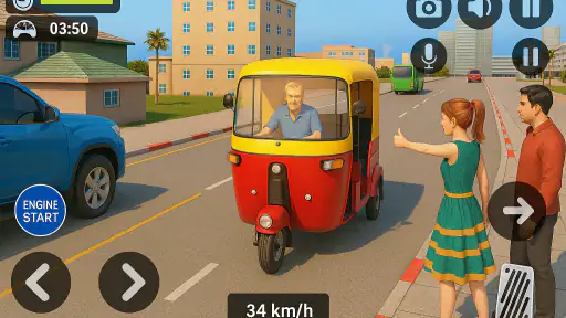 Tuk Tuk Rickshaw - Auto Game screenshot 3