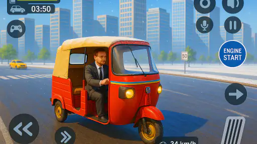 Tuk Tuk Rickshaw - Auto Game screenshot 4