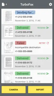 Turbo Fax: send fax from phone screenshot 1