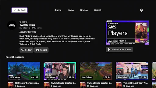 Twitch: Live Streaming screenshot