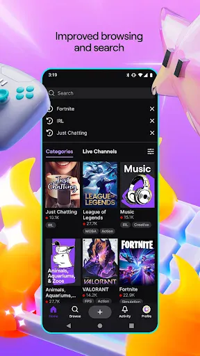 TWITCH LIVE STREAMING ON THE APP STORE visual data 6
