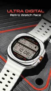 ULTRA Digital Retro watch face screenshot 2