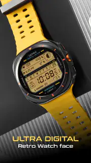 ULTRA Digital Retro watch face screenshot 3
