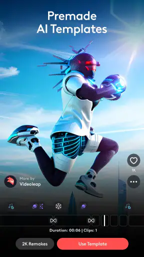 Videoleap: AI Video Editor App screenshot