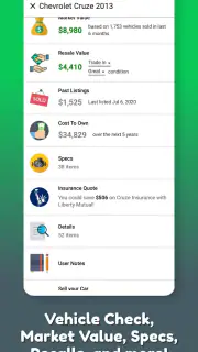 VIN Check Report for Used Cars screenshot 2