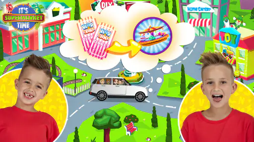 Vlad & Niki Supermarket game screenshot 1
