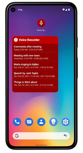 Voice Recorder Pro screenshot