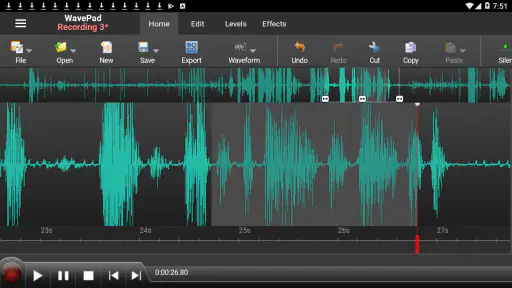 WavePad Audio Editor screenshot 1